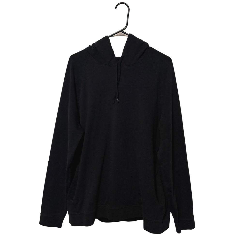 Lululemon City Sweat Pullover Hoodie Mens XXL Black Sweatshirt Stretch Athletic